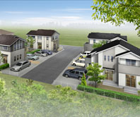 仙台市宮城野区の新築一戸建て住宅｢フォリア岩切VII｣外観イメージ