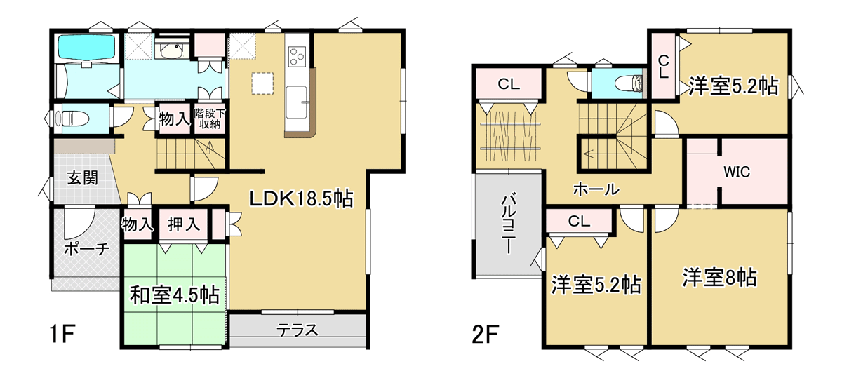 フォリア中田町 1号地 間取り