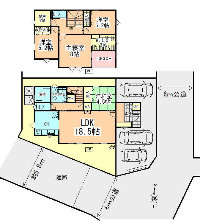 フォリア利府加瀬7 II　1号地　間取り