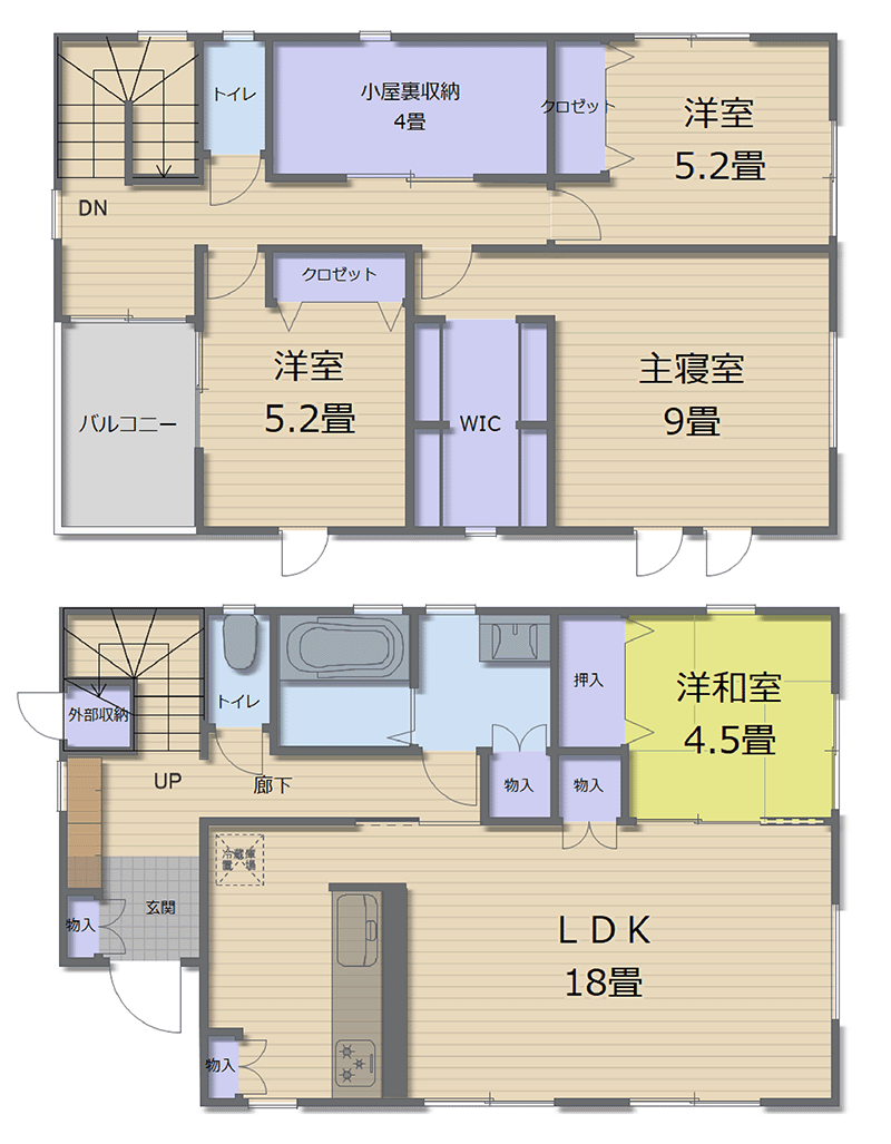 フォリア利府加瀬7 II　9号地　間取り