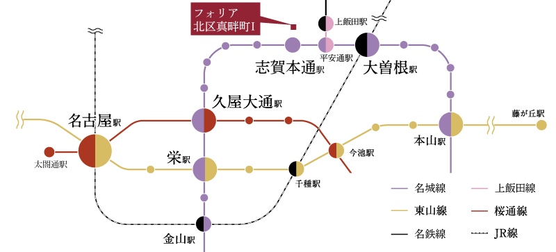 地下鉄・JR路線図