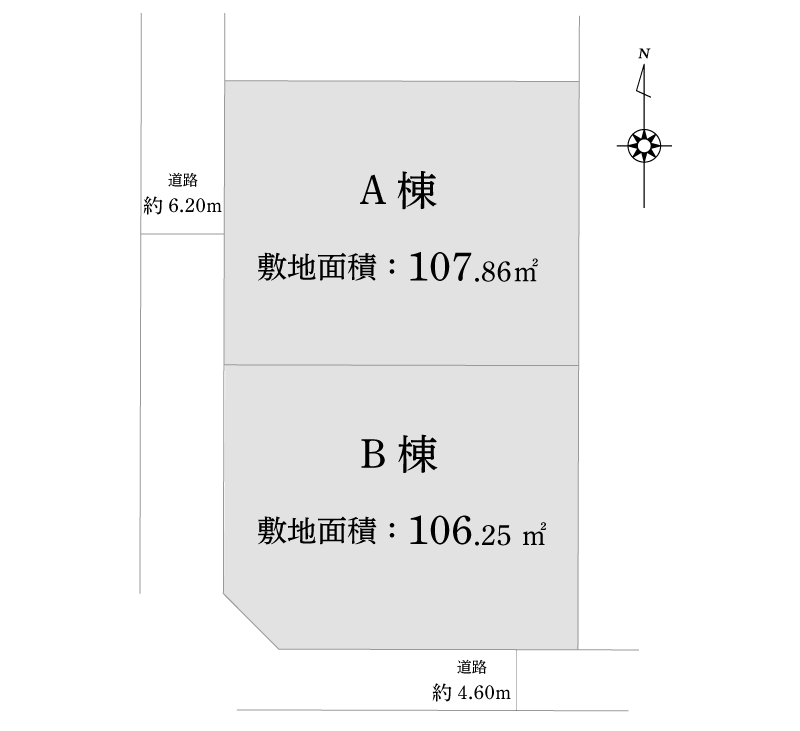 フォリア北区真畔町II区画図