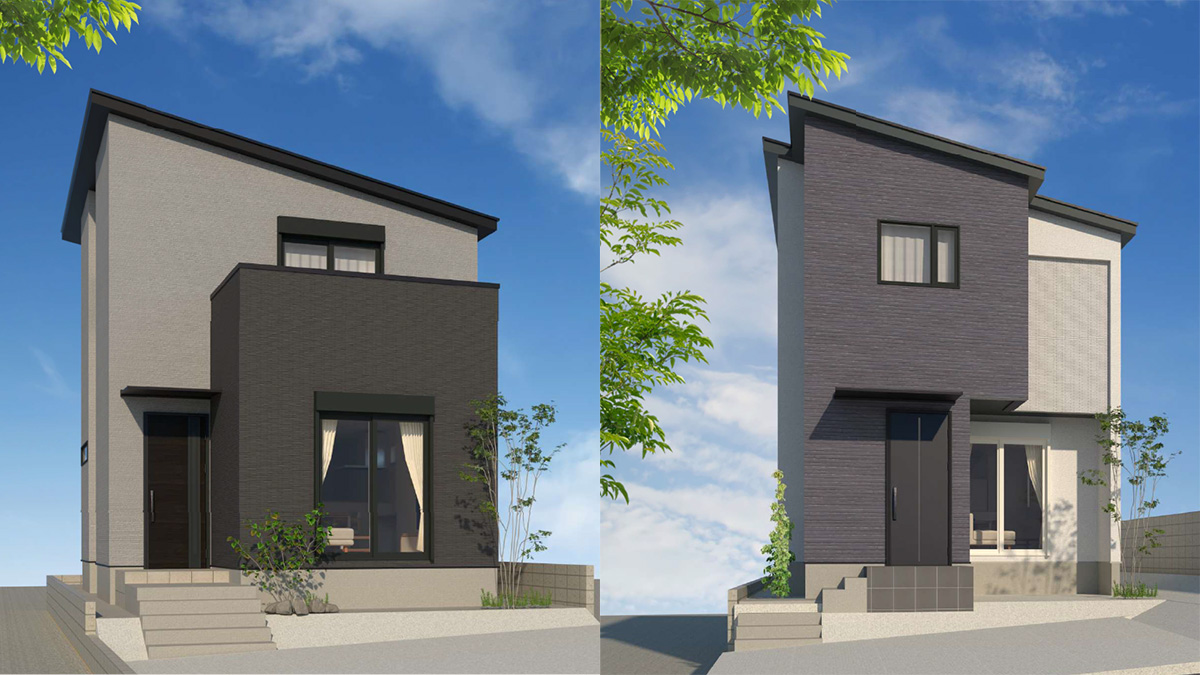 名古屋市名東区の藤が丘駅まで徒歩13分の新築一戸建て分譲住宅「フォリア名東豊が丘」の外観